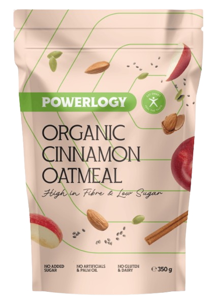 POWERLOGY Organic Cinnamon Oatmeal 350 g