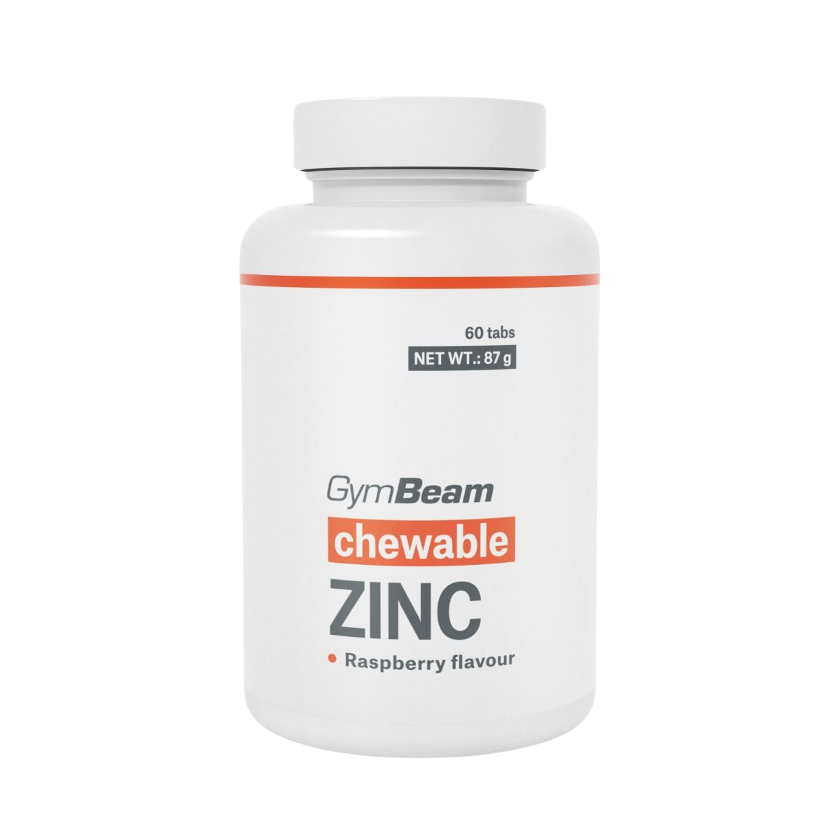 GYMBEAM Chewable Zinek, tablety na cucání malina 60 tablet
