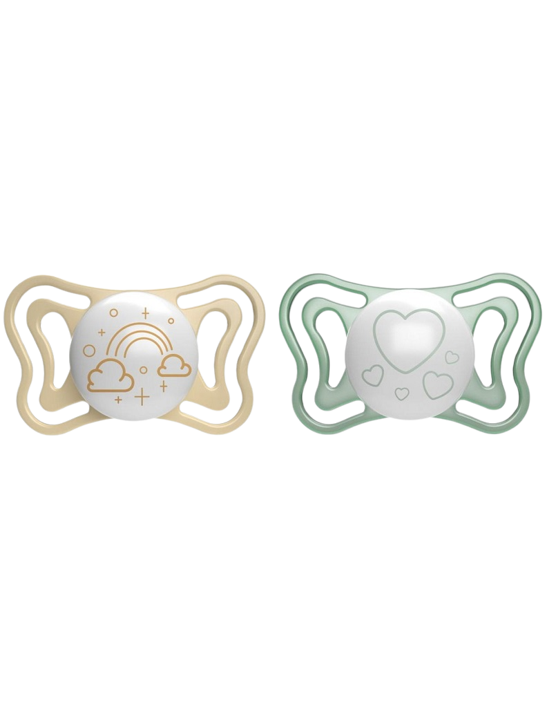 CHICCO Dudlík Physio Light silikonový noční 2-6m 2 ks