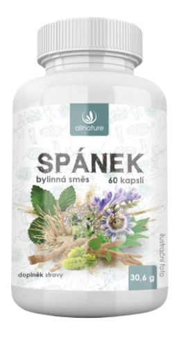 Allnature Spánok bylinný extrakt 60 kapsúl