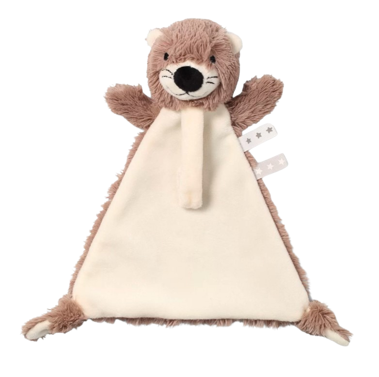 Fotografie BABYONO Hračka mazlíček s klipem na dudlík vydra Maggie 0m+