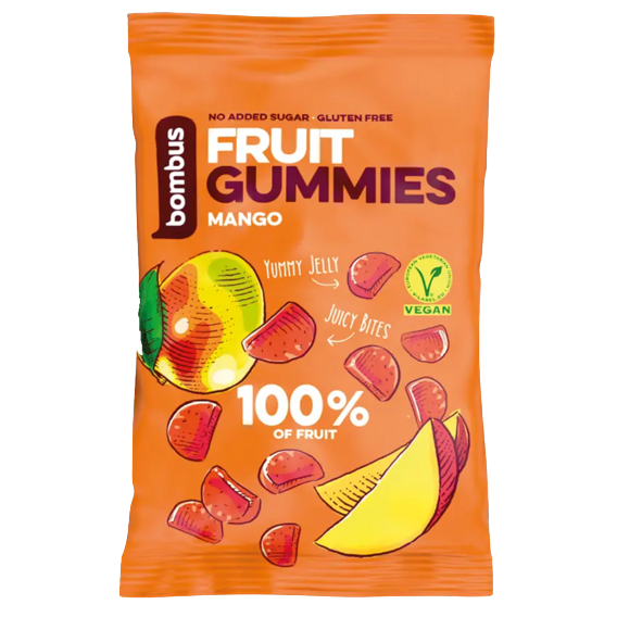 BOMBUS Fruit Gummies - Mango 35 g