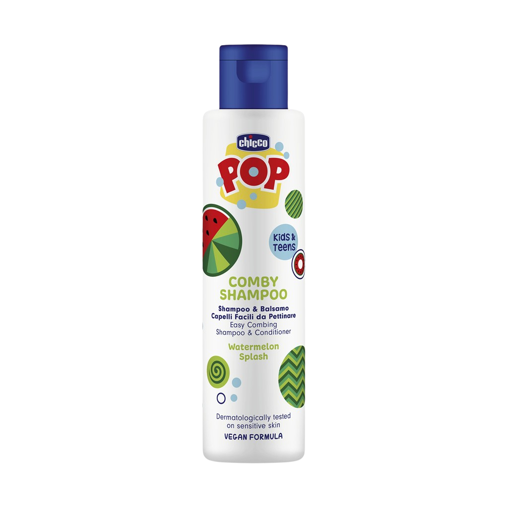 Fotografie CHICCO Šampon a kondicionér Pop Comby Watermelon 250 ml