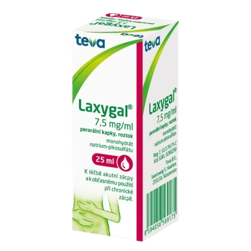 Fotografie LAXYGAL 7,5MG/ML perorální kapky 25 ml