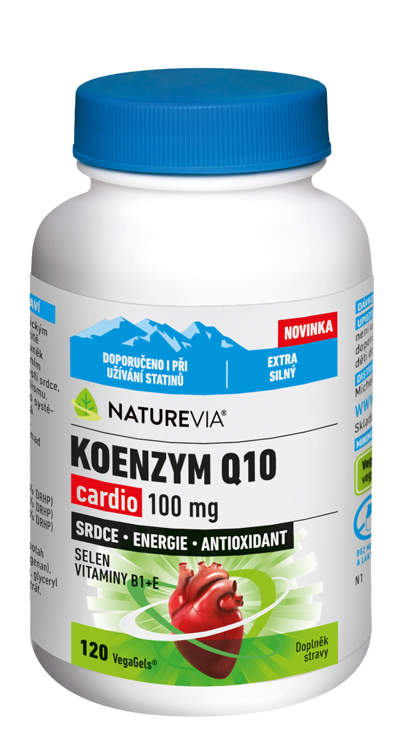 Fotografie NATUREVIA Koenzym Q10 Cardio 120 kapslí