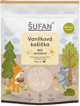 Fotografie ŠUFAN Vanilková kašička BIO nemléčná 180 g