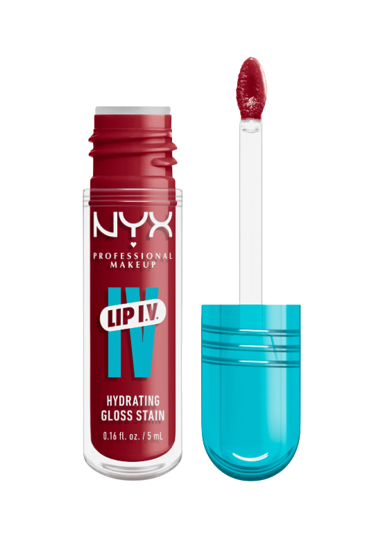 NYX PROFESSIONAL MAKEUP Lip IV Hydrating Gloss Stain, 10 Berry Thirsty 5 ml
