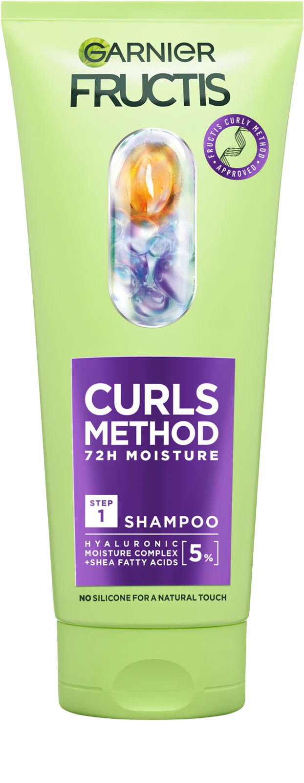 Fotografie GARNIER Fructis Curls Method šampon pro suché vlnité a kudrnaté vlasy 200 ml