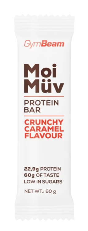 GymBeam Proteinová tyčinka MoiMüv crunchy caramel 60 g