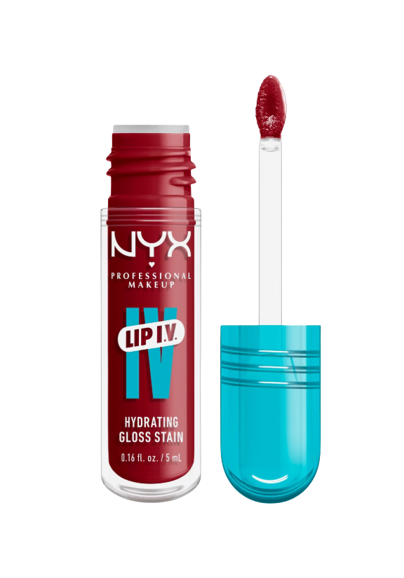 NYX PROFESSIONAL MAKEUP Lip IV Hydrating Gloss Stain, 13 Cranberry Splash 5 ml