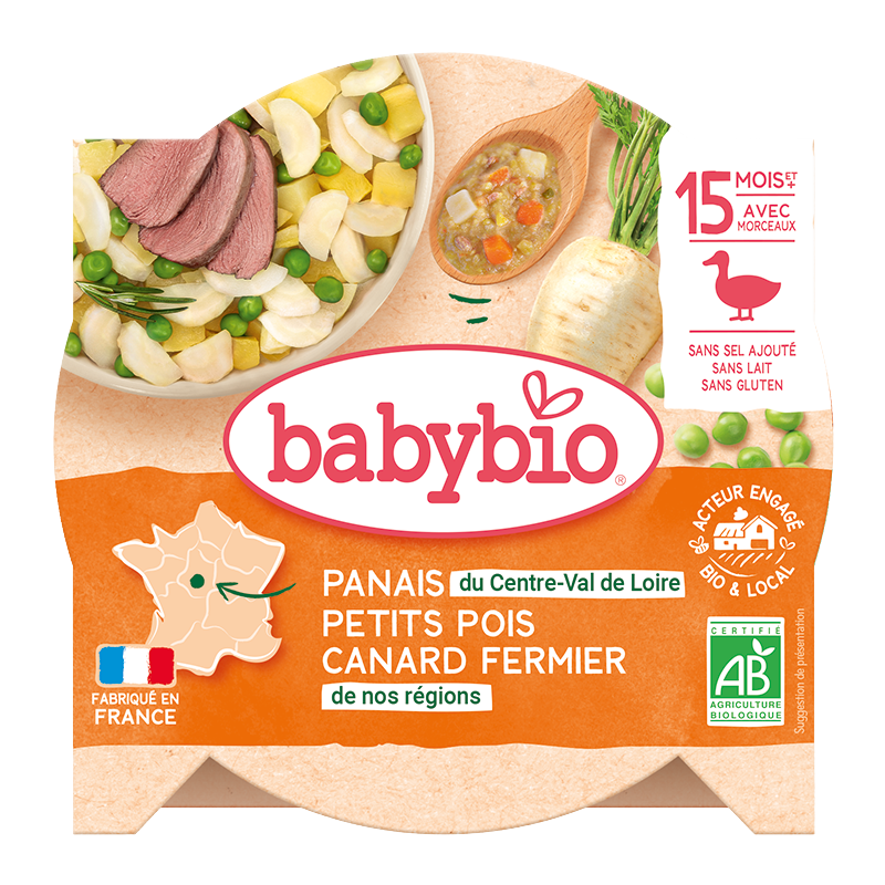 Pastinák s hráškem a farmářskou kachnou