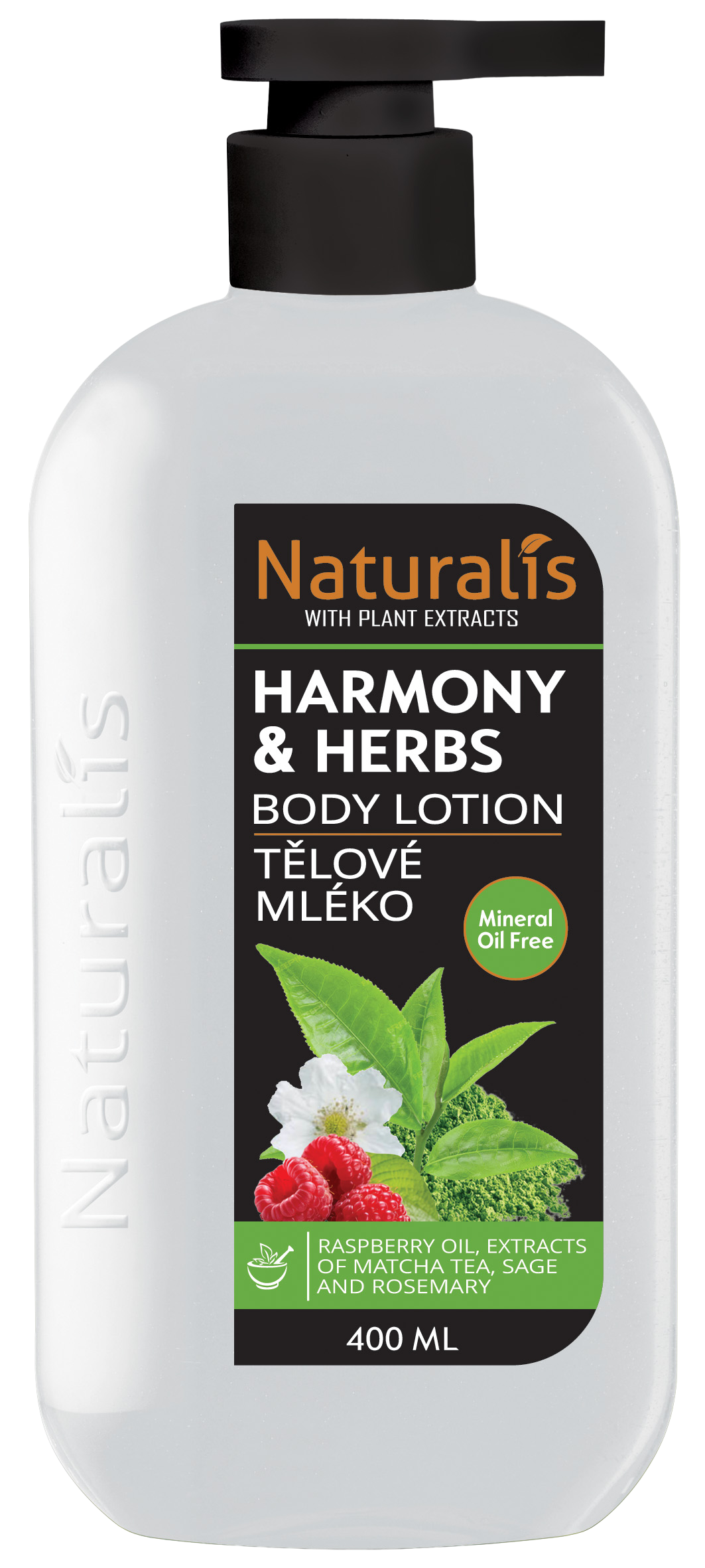Fotografie NATURALIS Tělové mléko - Harmony & herbs 400 ml