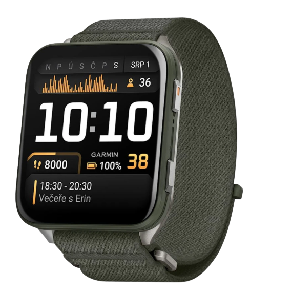 GARMIN Venu X1 chytré hodinky s řemínkem ComfortFit zelené