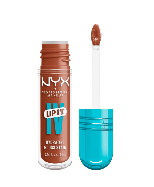NYX PROFESSIONAL MAKEUP Lip IV Hydrating Gloss Stain, 01 Caramel Drip 5 ml