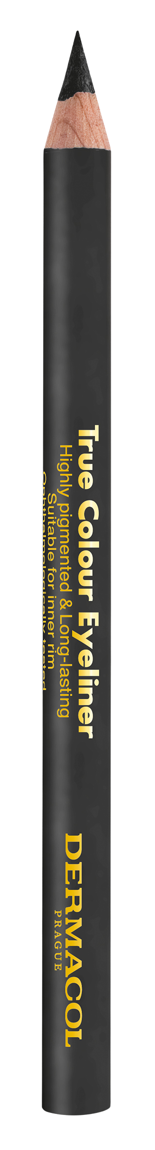 Fotografie DERMACOL True colour Dřevěná tužka na oči - Grey 4 g