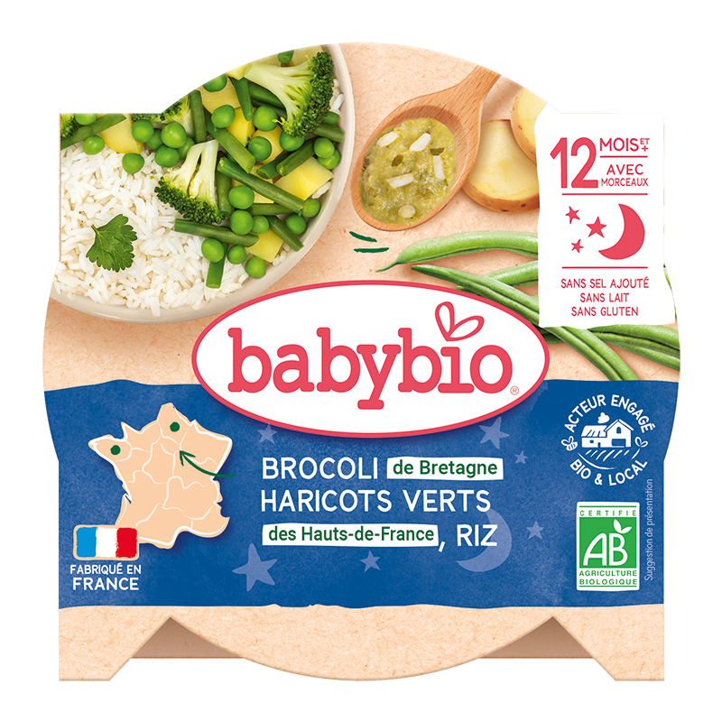 Babybio zelená zelenina, ryža so štipkou petržlenovej vňate 230 g