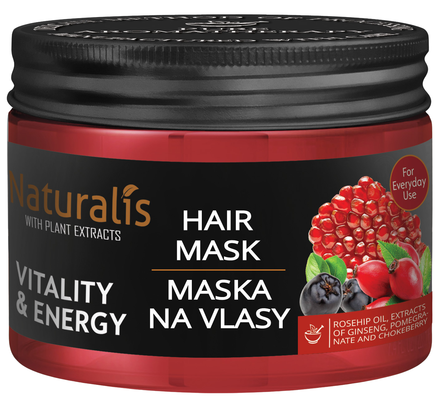 Fotografie NATURALIS Maska na vlasy - Vitality & Energy 300 g