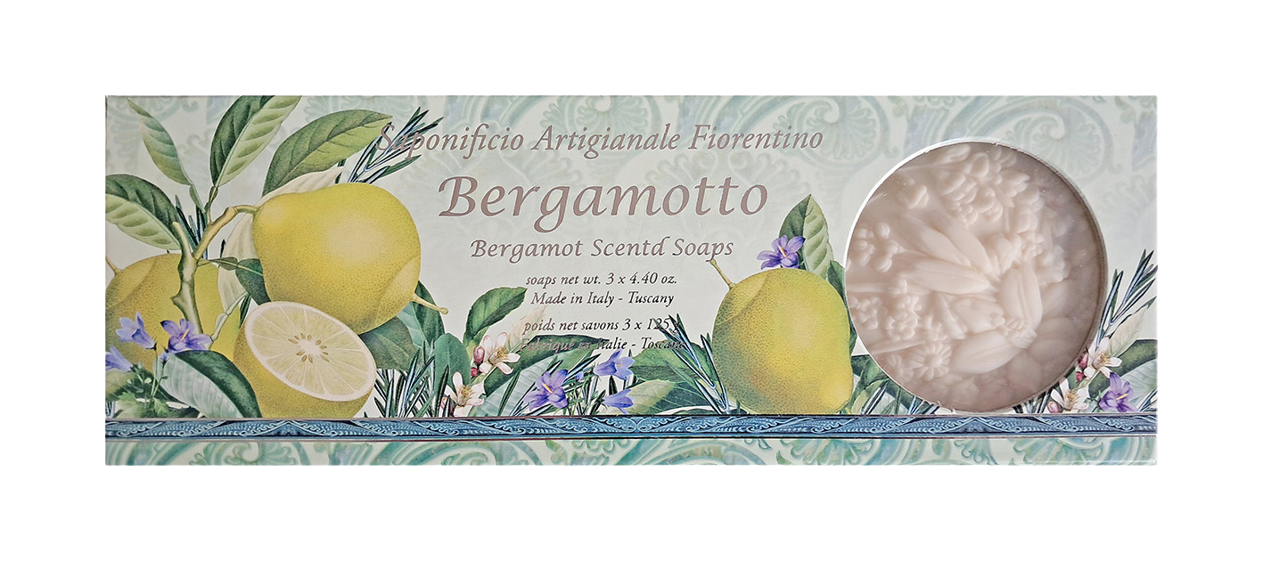SAF FIORENTINO mýdlo Bergamot 3 x 125 g
