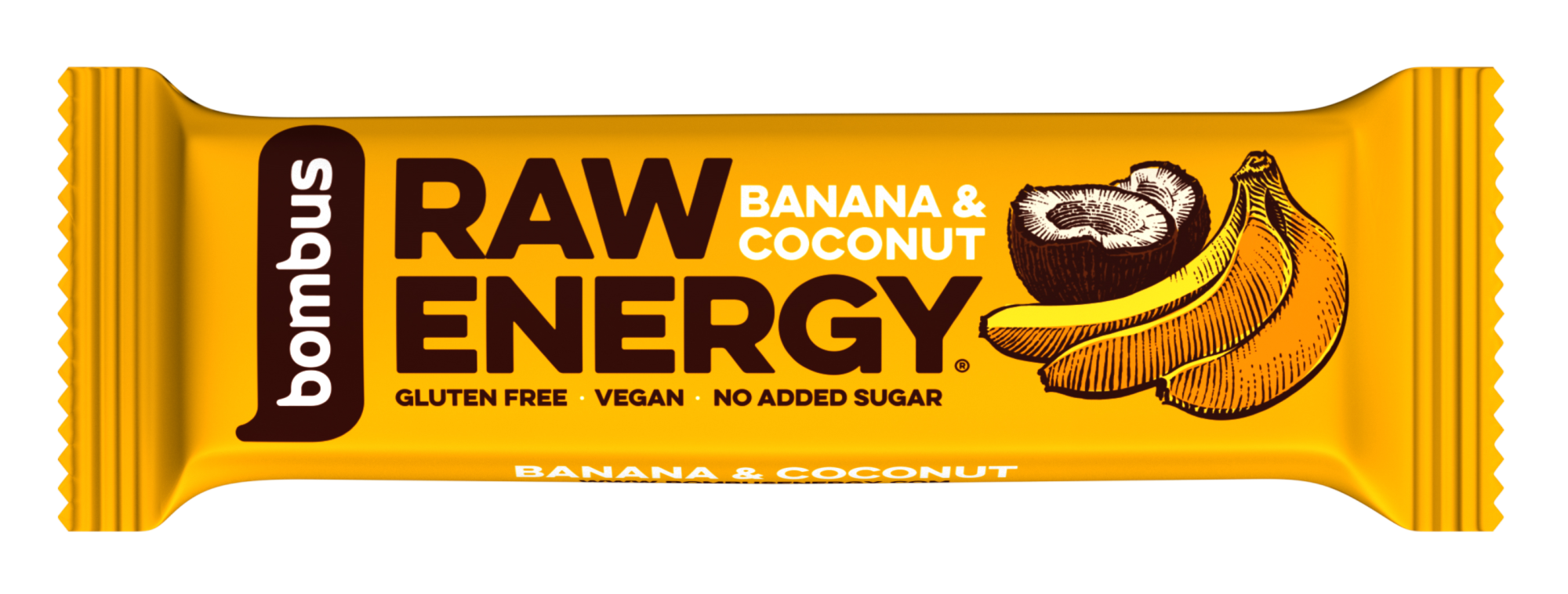 Bombus tyčinka Raw energy banana + coconut 50 g