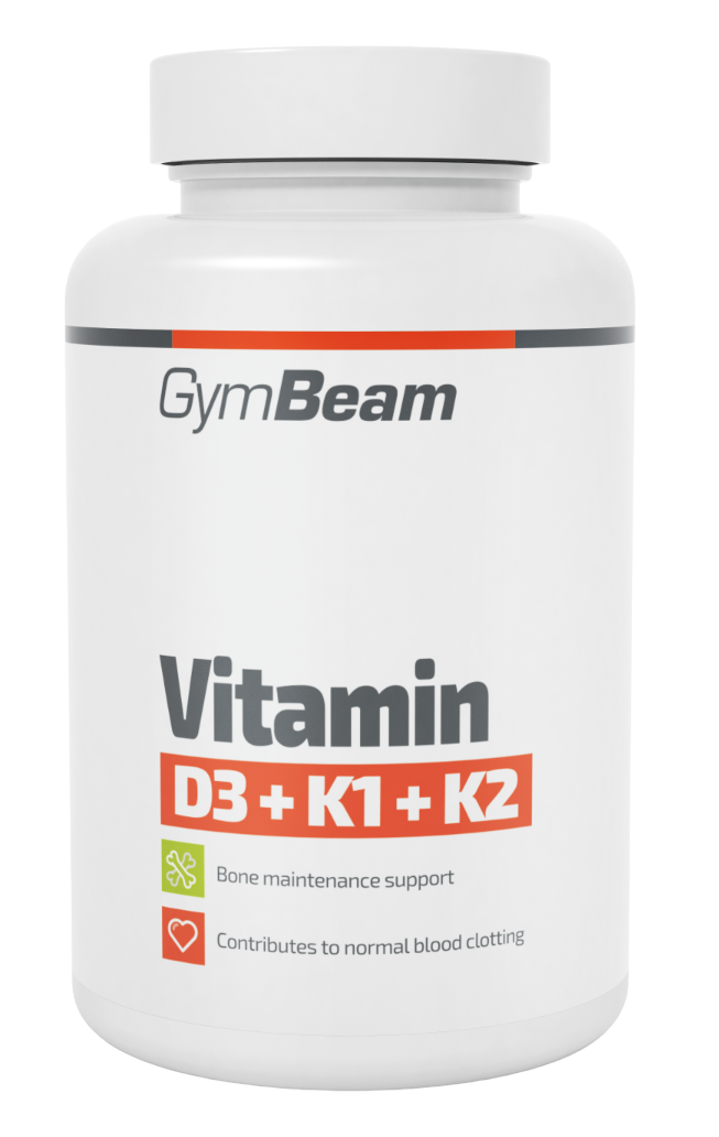 GYMBEAM Vitamin D3+K1+K2 60 kapslí