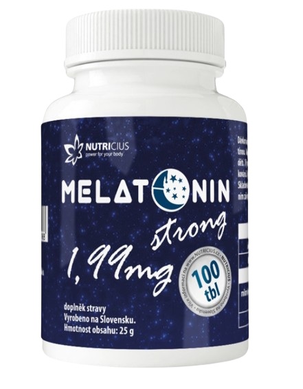 Nutricius Melatonín strong 1,99 mg, 100 tabliet