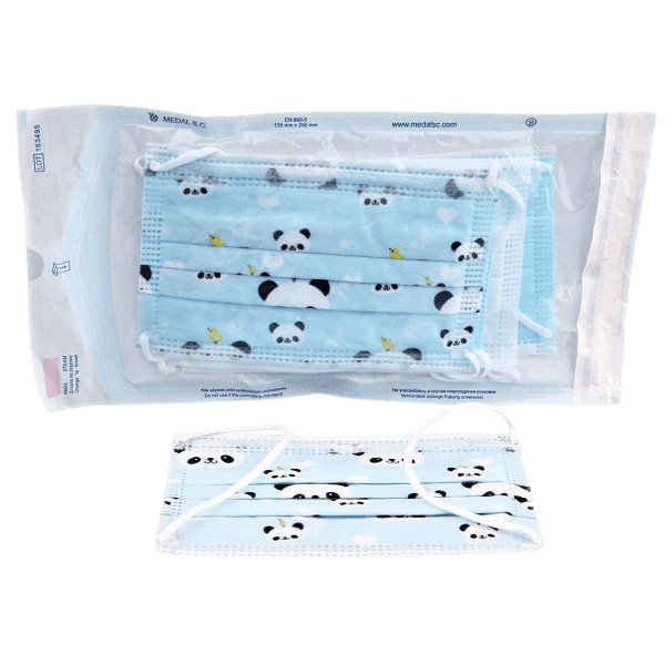 STERIWUND Ústenka dětská modrá s gumičkami 5 ks