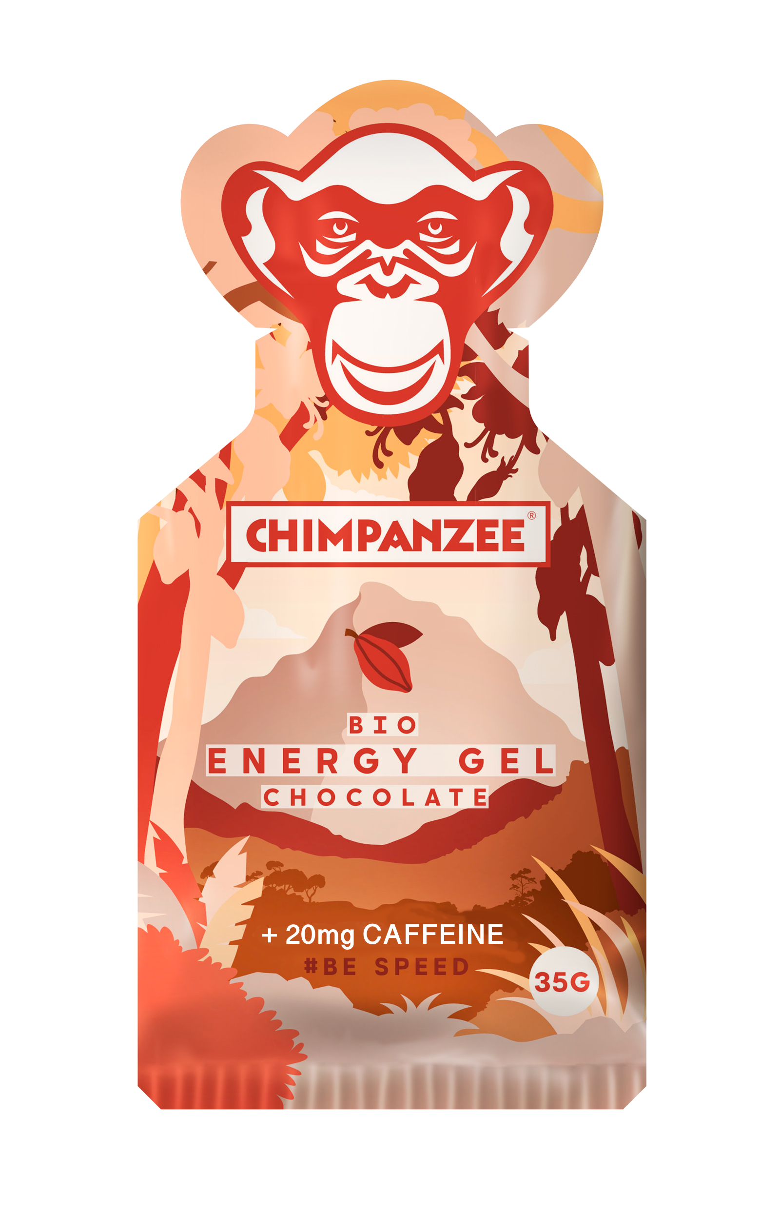 Fotografie Chimpanzee Energy gel Čokoláda 35 g