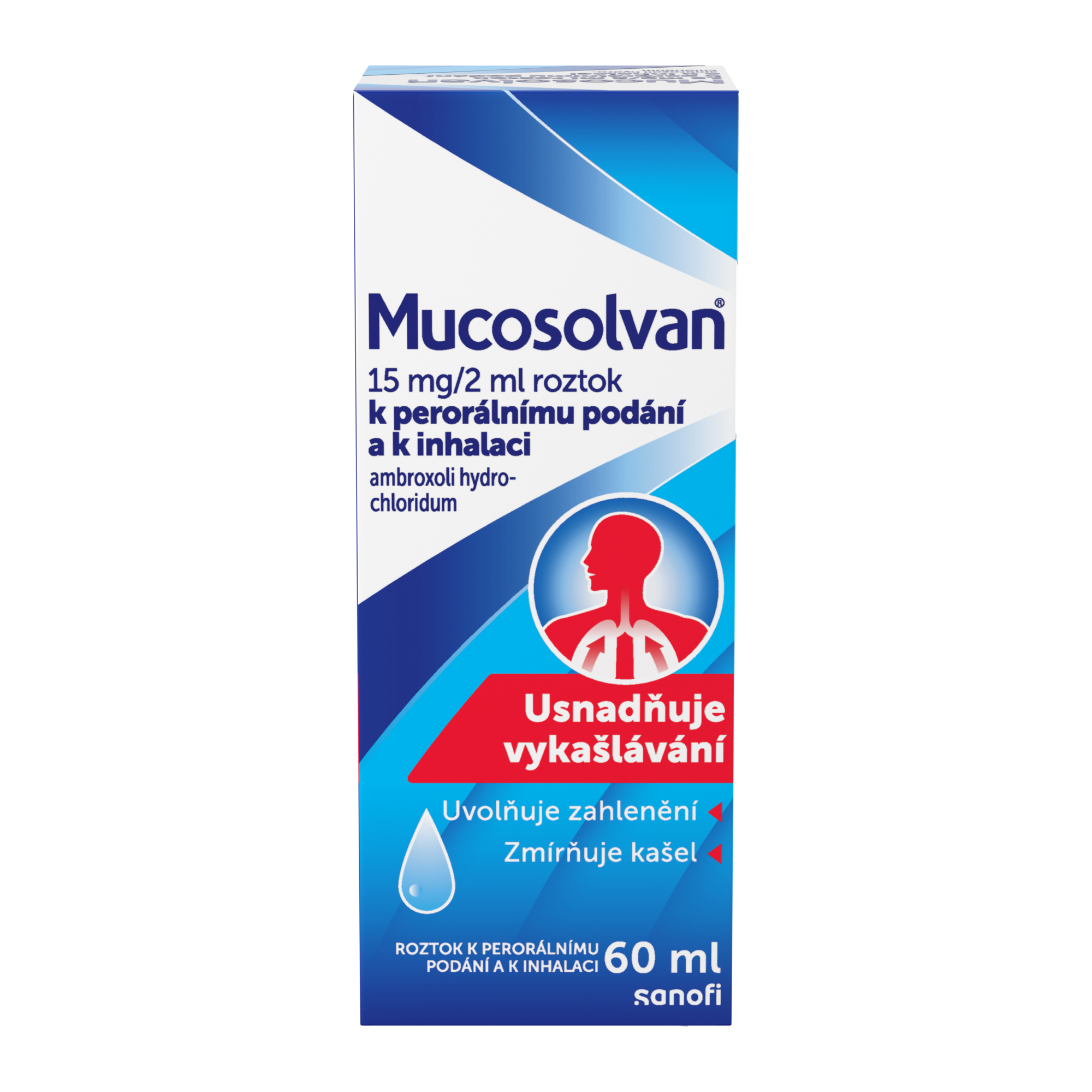 Fotografie Mucosolvan 15mg/2ml roztok 60 ml