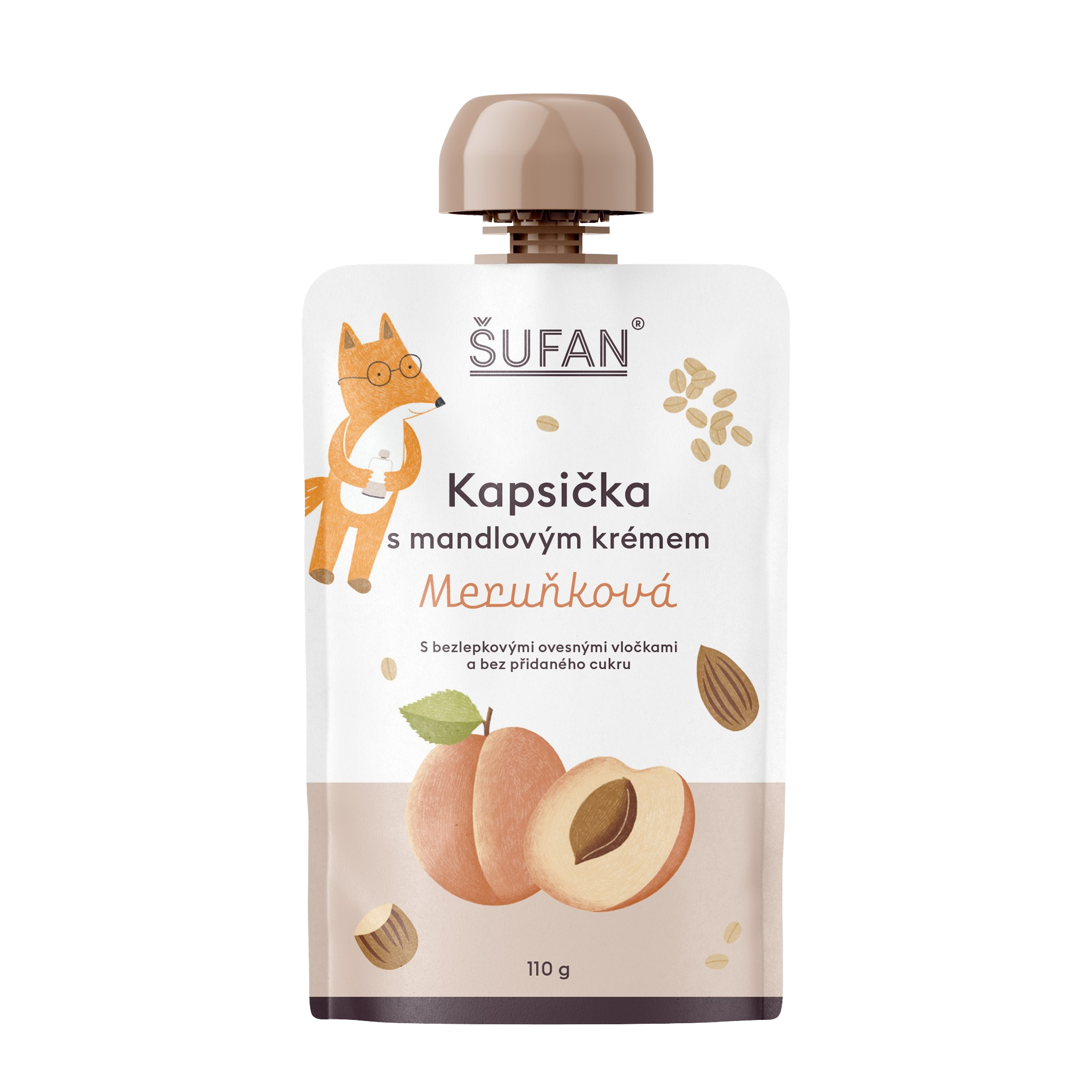Šufan Kapsička s mandlovým krémem meruňková 110 g