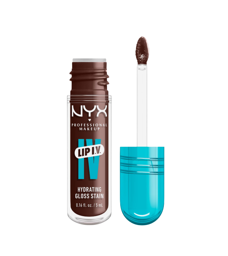 NYX PROFESSIONAL MAKEUP Lip IV Hydrating Gloss Stain, 06 Espresso Soak 5 ml