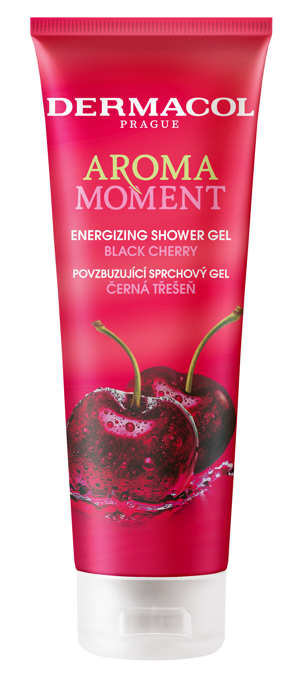 DERMACOL Aroma - povzbuzující sprchový gel – černá třešeň 250 ml