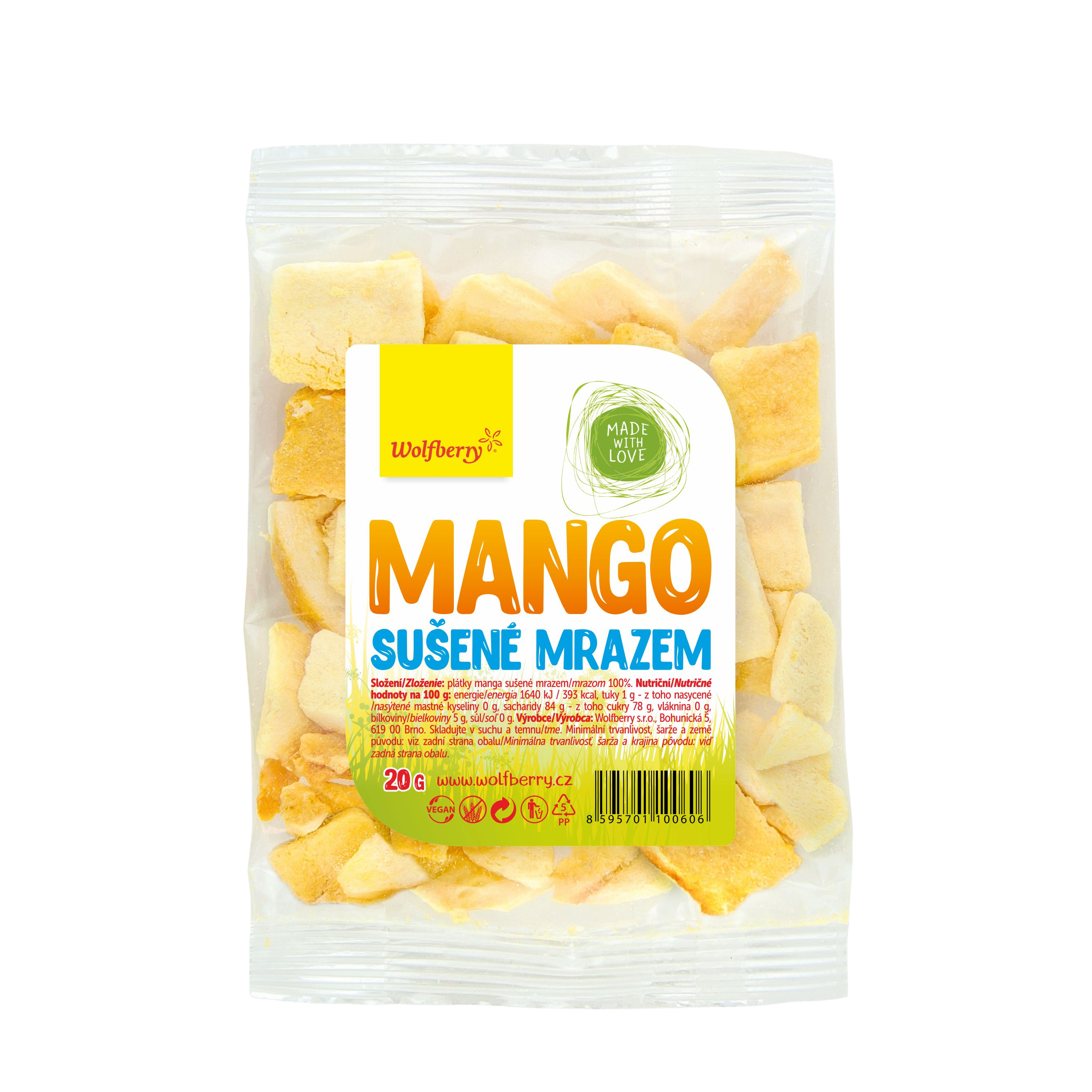 WOLFBERRY Mango sušené mrazem 20 g