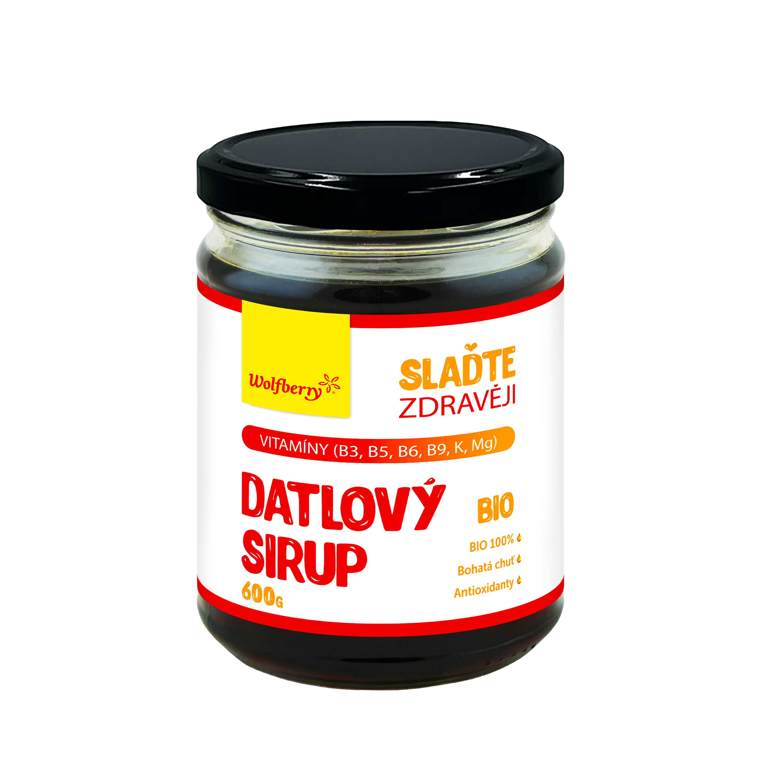 WOLFBERRY Datlový sirup BIO 600 g