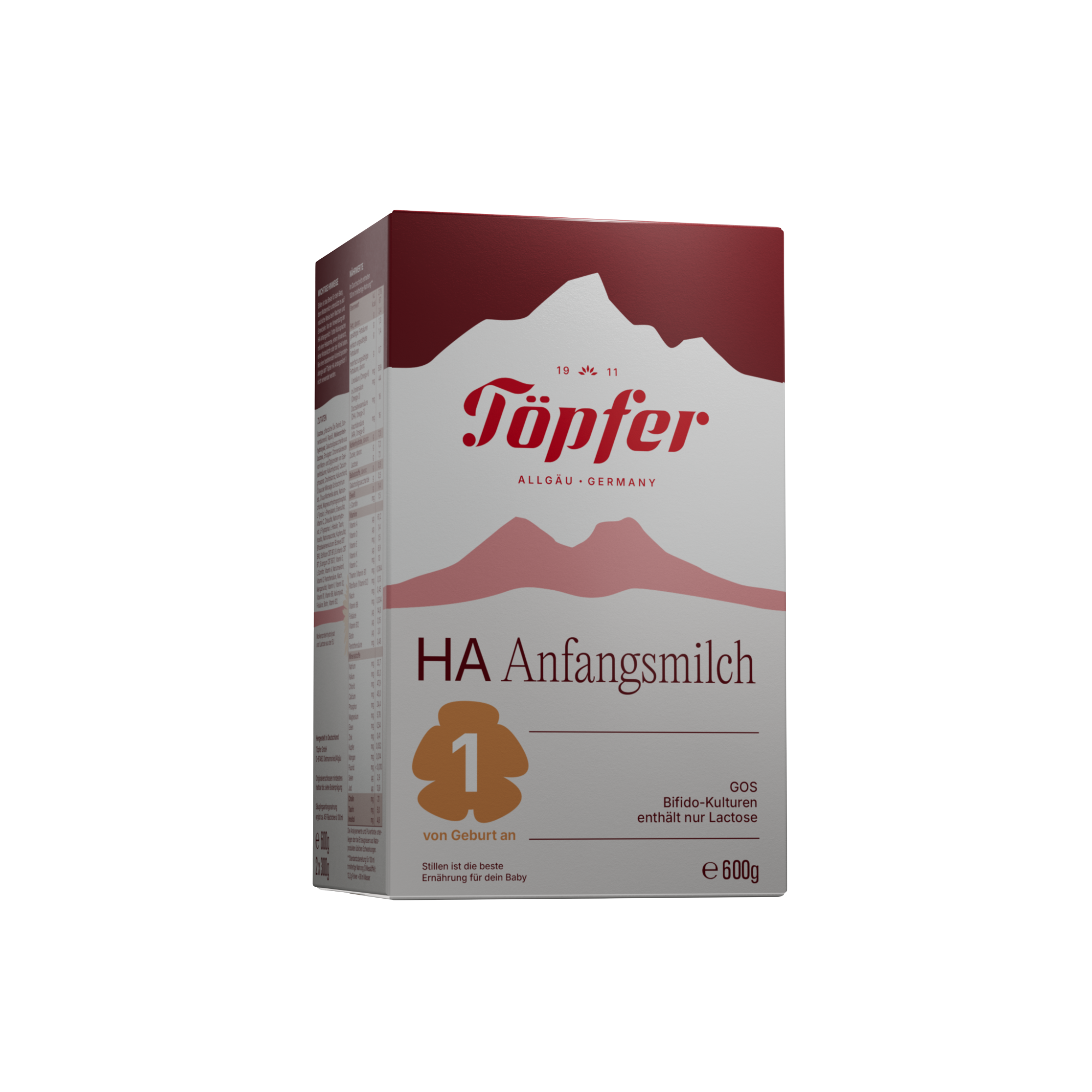 Fotografie TÖPFER HA 1 počáteční kojenecká výživa 600 g