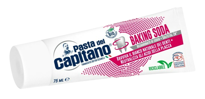 Fotografie PASTA DEL CAPITANO Zubní pasta se sodou Baking Soda 75 ml