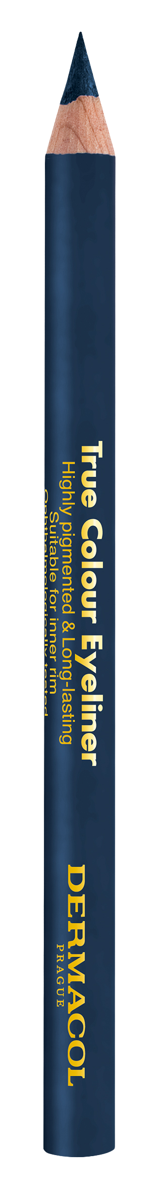 Fotografie DERMACOL True colour Dřevěná tužka na oči - Dark Blue 4 g