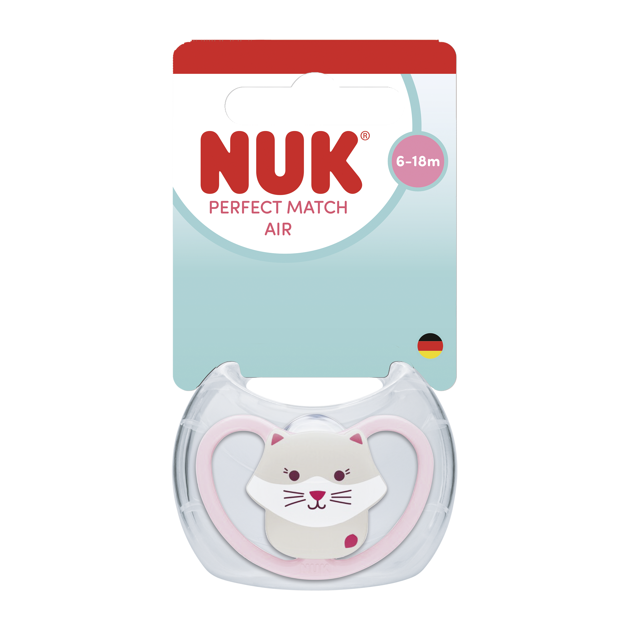 NUK Dudlík Perfect Match Air Cat 6-18m