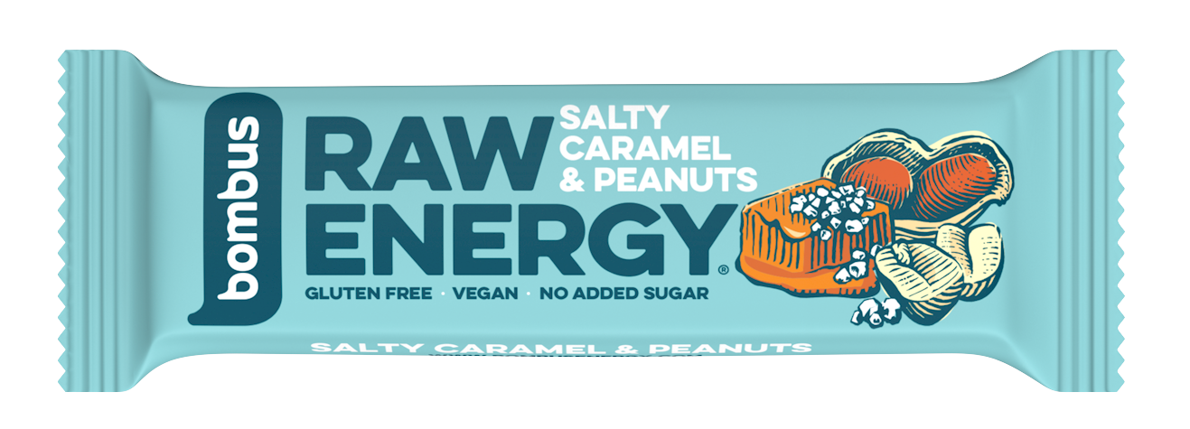 Bombus Raw energy salty caramel & peanuts 50 g