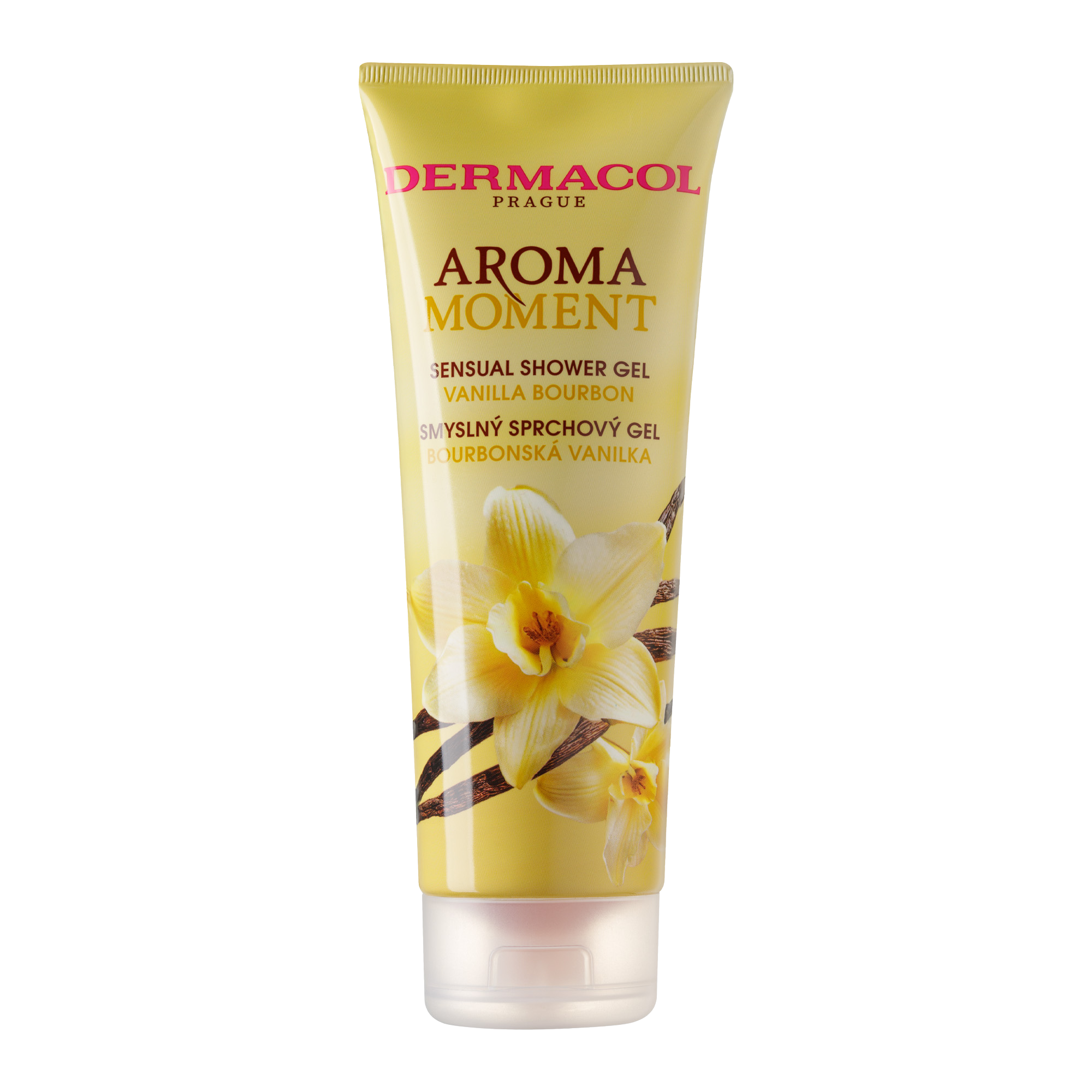 Fotografie DERMACOL Aroma Moment - Smyslný sprchový gel bourbonská Vanilka 250 ml
