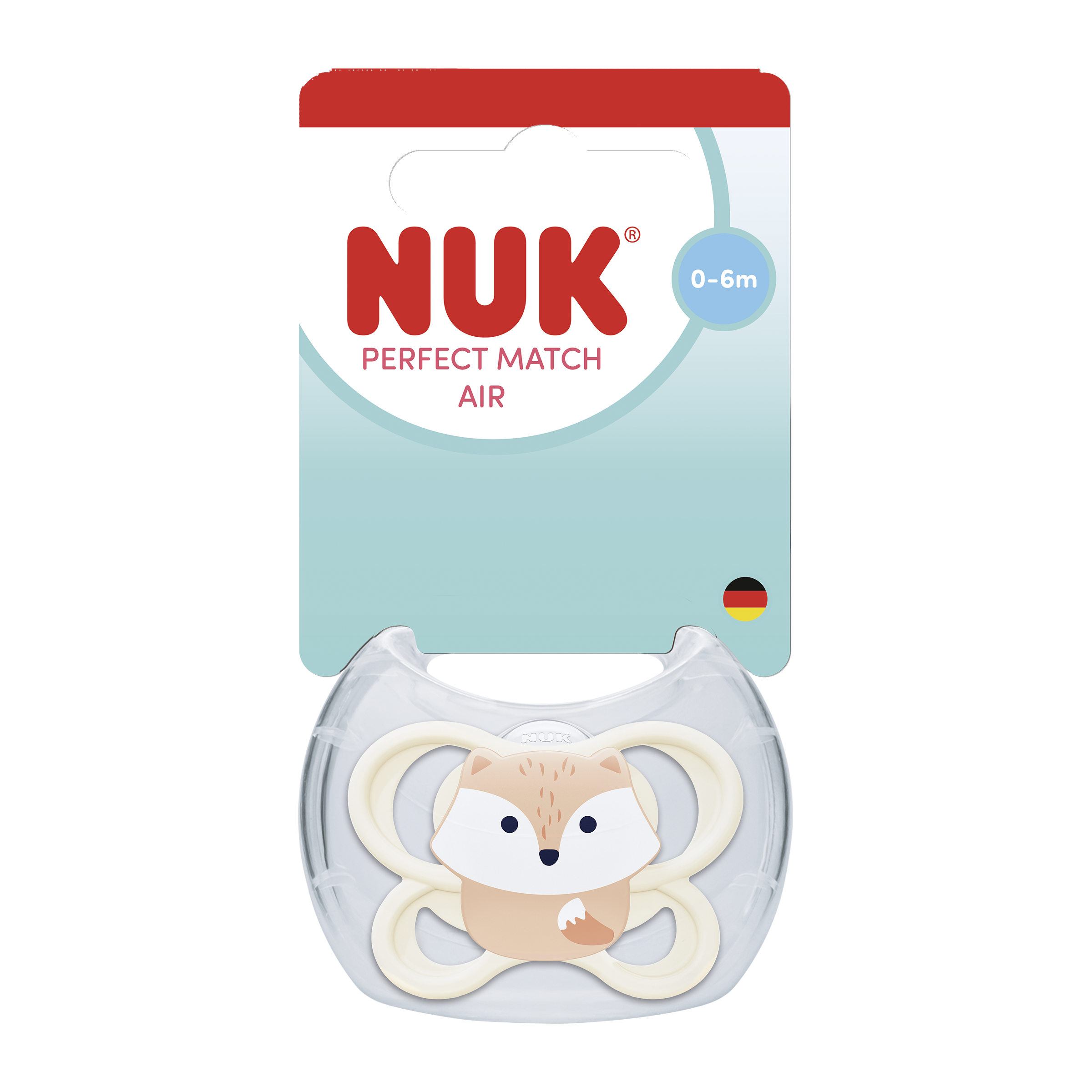 Nuk Dudlík Perfect Match Air Fox 0-6m