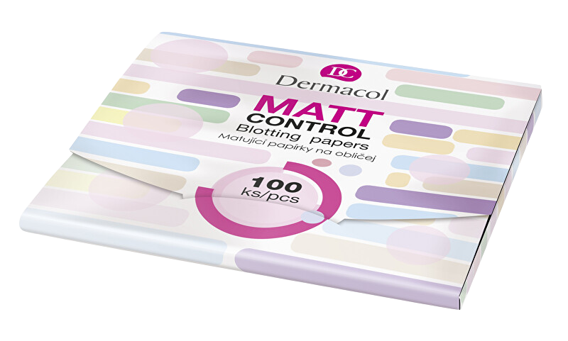 Fotografie DERMACOL Matt Control - matující papírky na obličej 100 ks