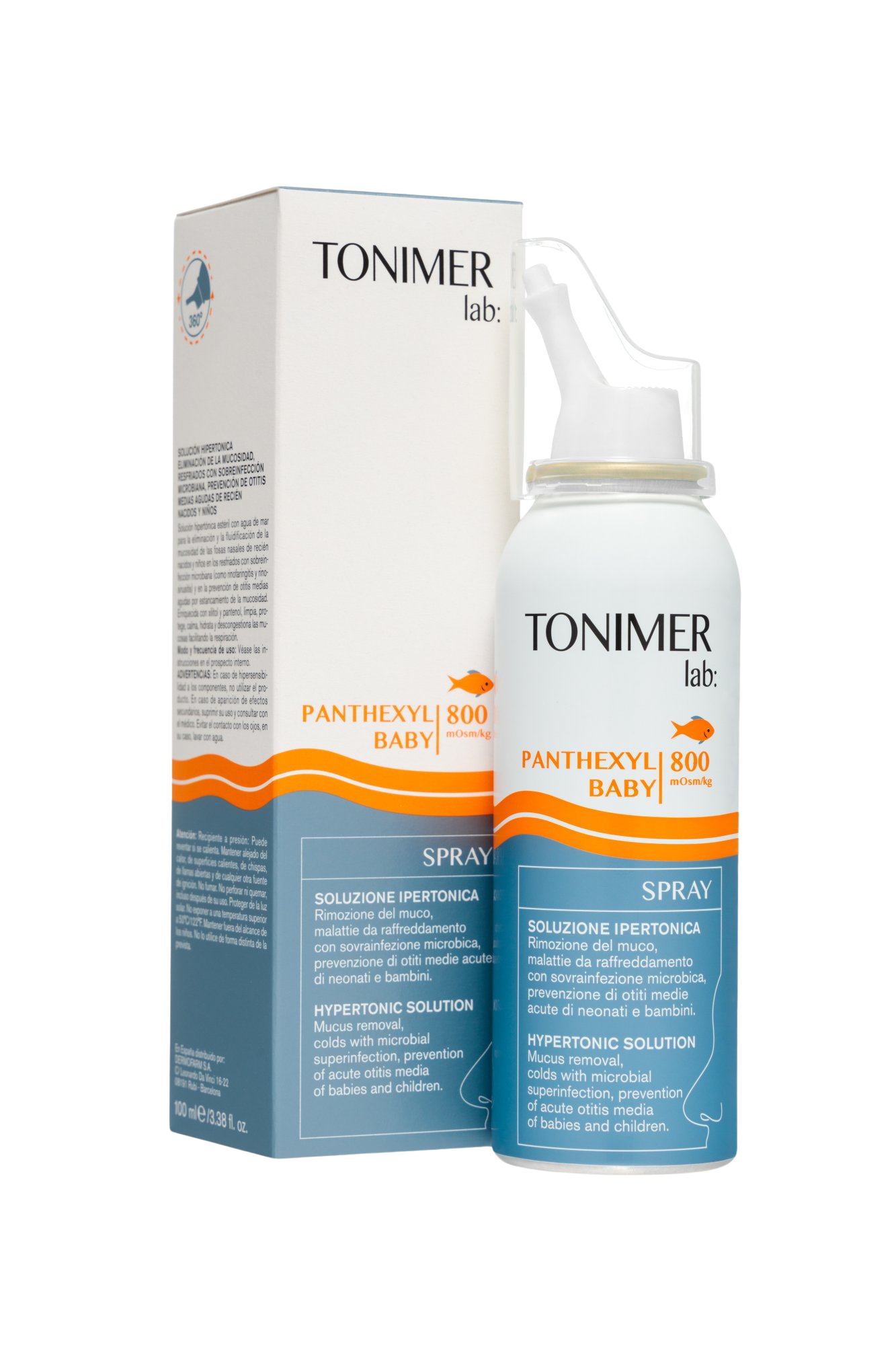 Fotografie TONIMER LAB Panthexyl Baby sprej 800mOsm/kg 100 ml