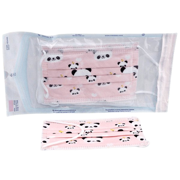 STERIWUND Ústenka dětská růžová s gumičkami 5 ks
