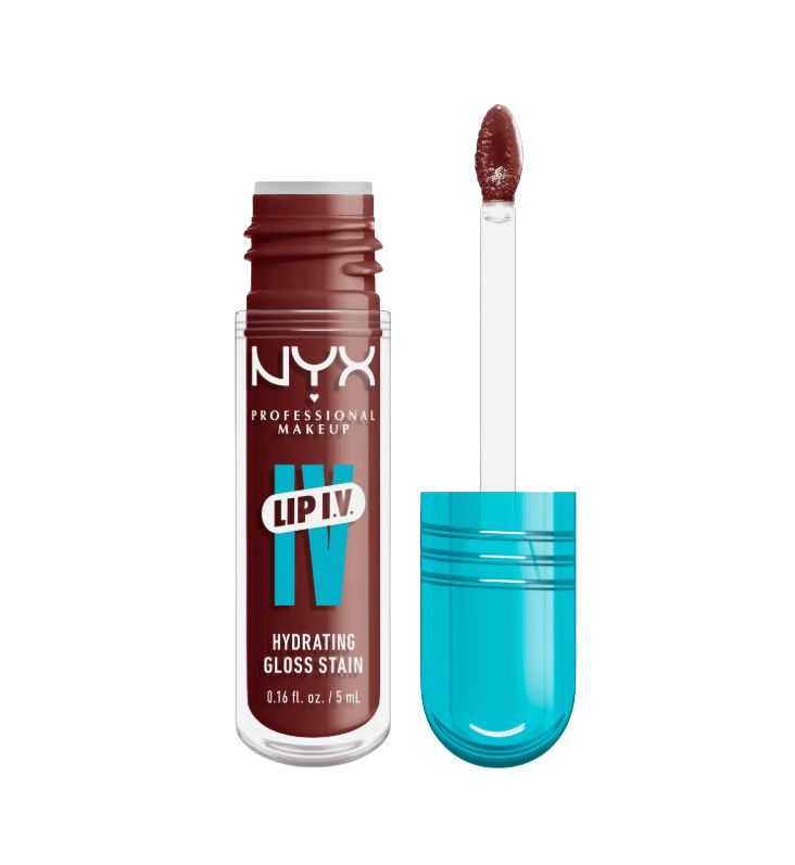NYX PROFESSIONAL MAKEUP Lip IV Hydrating Gloss Stain, 05 Mocha Me Wet 5 ml