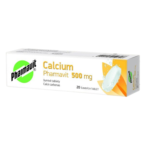 Fotografie CALCIUM Pharmavit 500mg 20 šumivých tablet