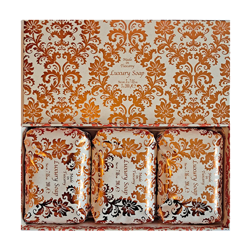 Fotografie SAF FIORENTINO mýdlo Mandle 3 x 200 g