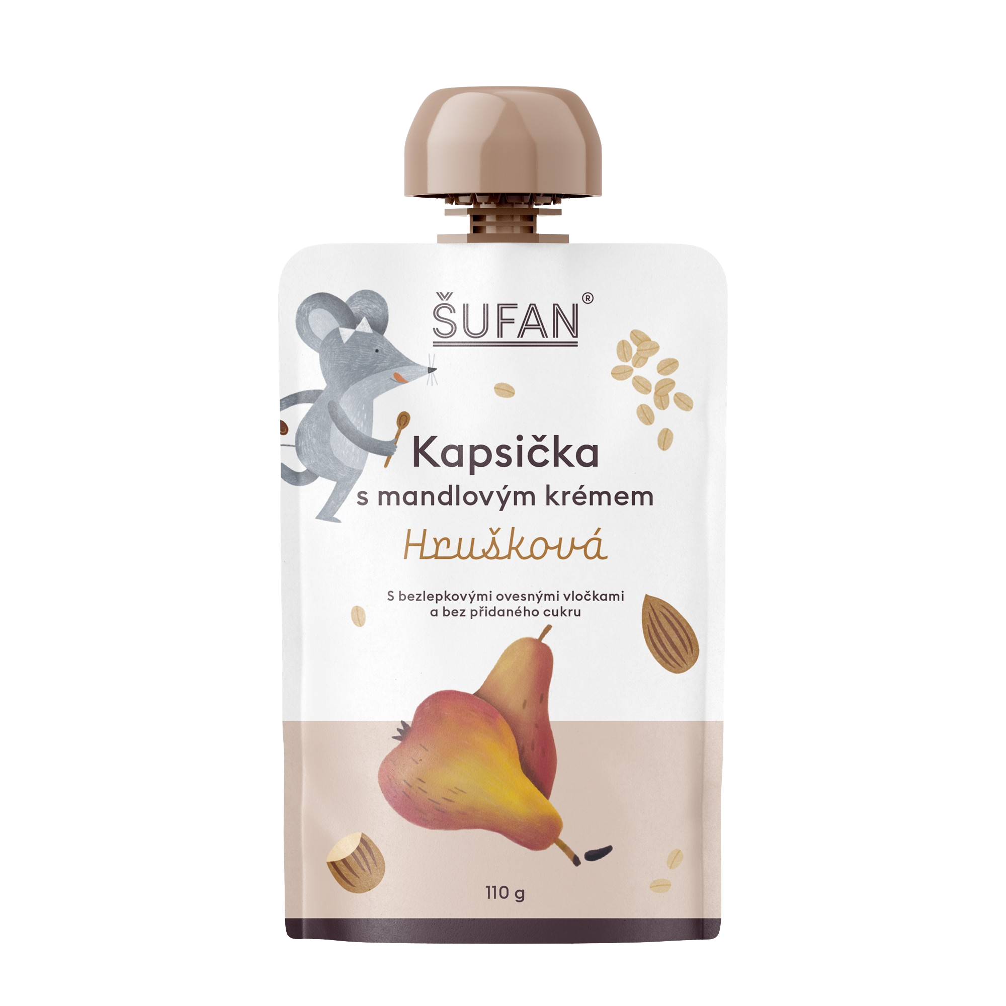 Šufan Kapsička s mandlovým krémem hrušková 110 g
