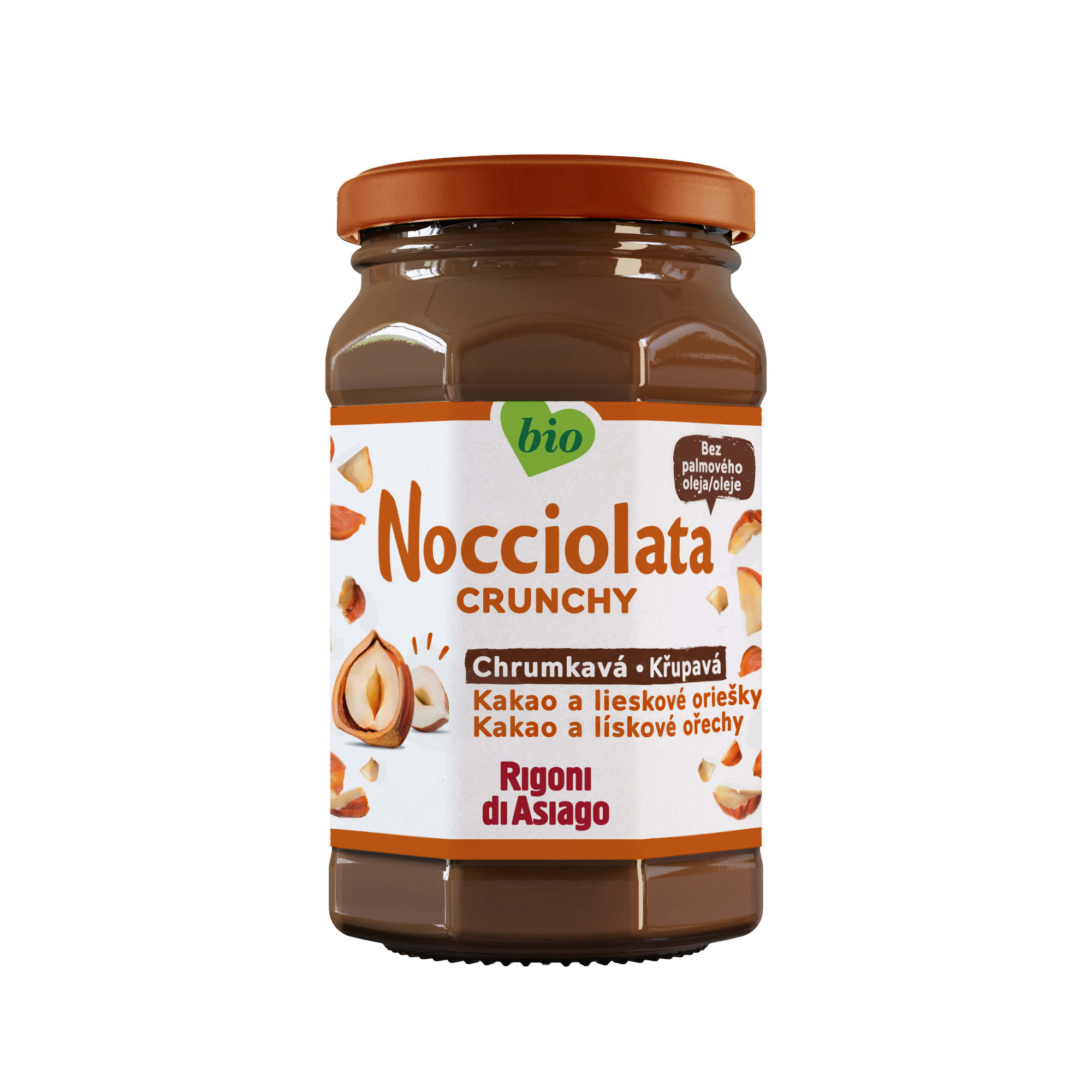 RIGONI DI ASIAGO Nocciolata BIO Crunchy lískooříšková pomazánka 250 g