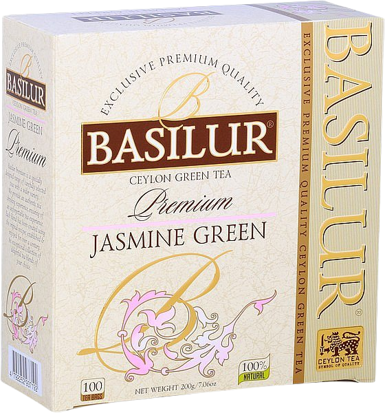Fotografie BASILUR Premium Jasmine Green 100 x 2 g