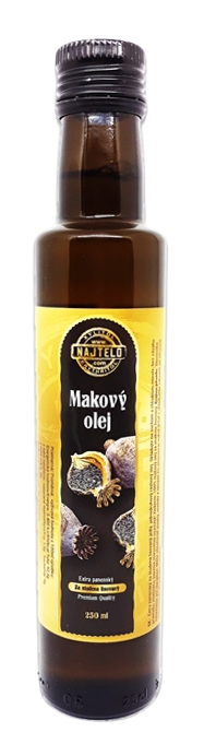 Fotografie NATUR PRESS Makový olej extra panenský 250 ml